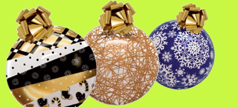 Image categorie Boules de Noël thermoformées avec noeud.